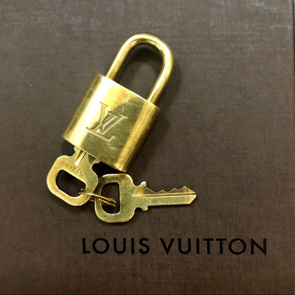 Louis Vuitton padlock and key set